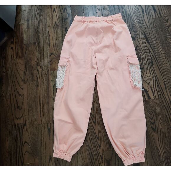 POL Peach Cargo Lace Pants Size S NWOT - Picture 4 of 5